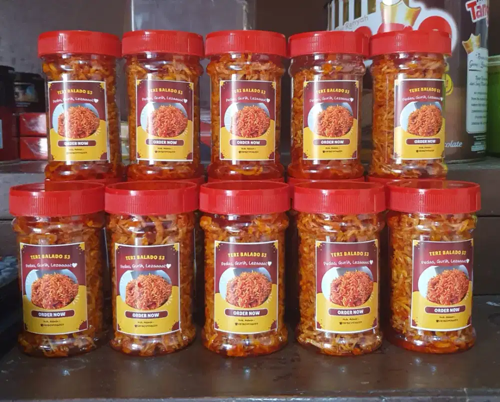 Terlaris Sambal Teri Balado S3 Bisa Kirim Keseluruh Indonesia