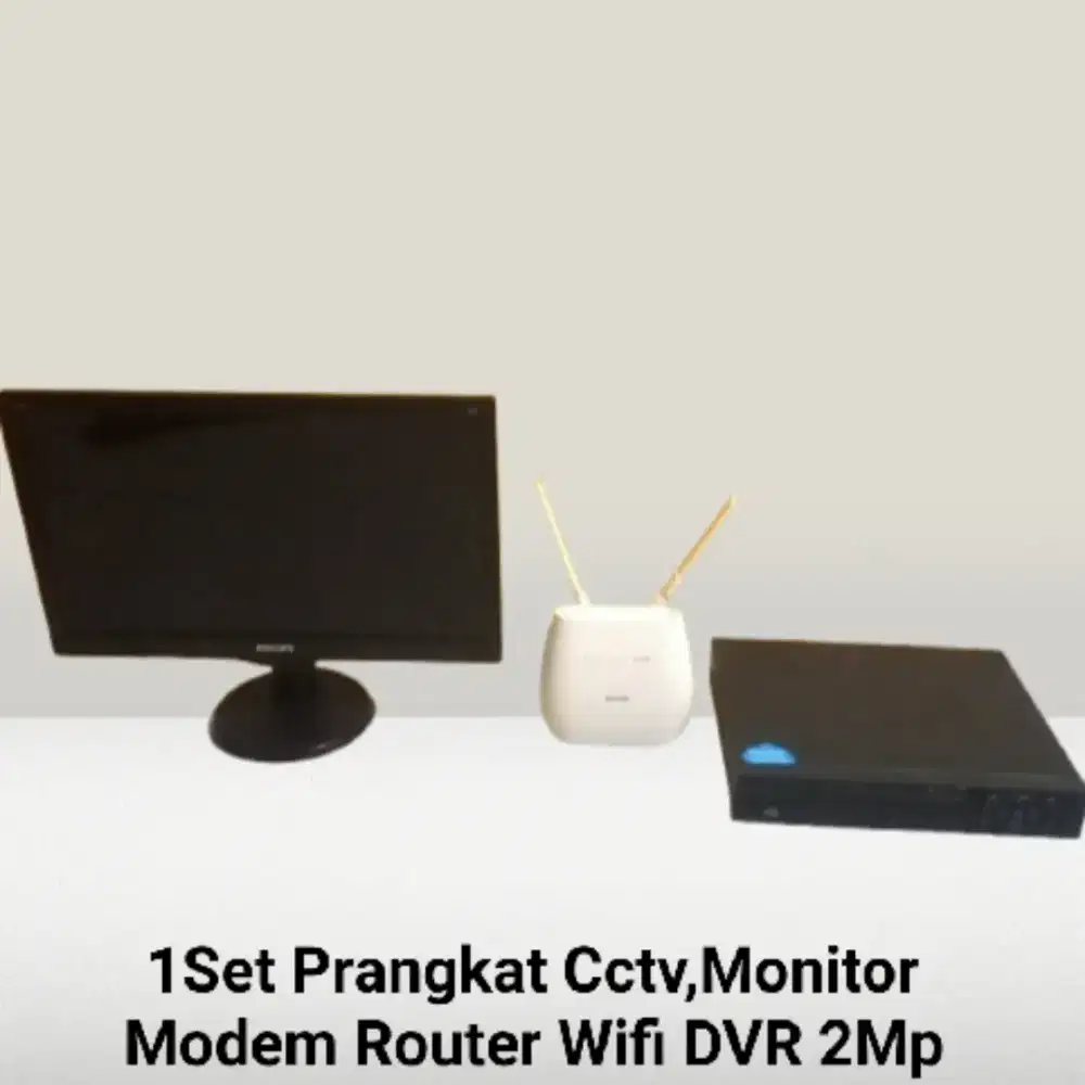 Philips Monitor LED Dvr Cctv Modem Router Wifi Kartu Sim
