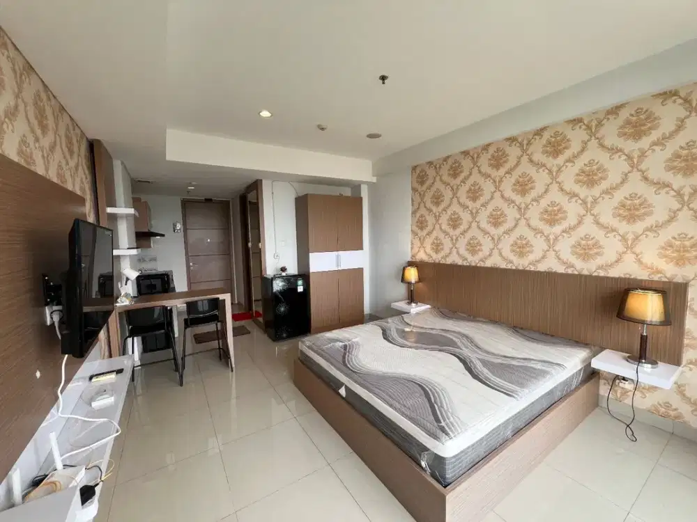 Disewakan Apartemen Dago Suites Tipe Studio, Furnished Siap Huni, Lantai 9