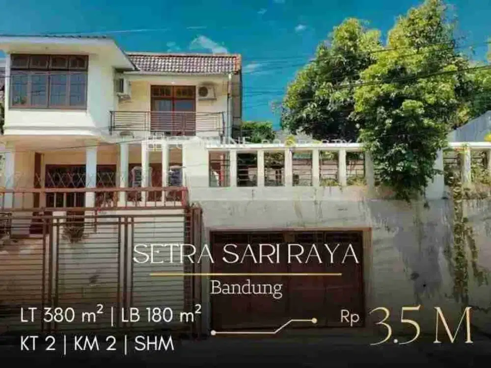 Dijual Cepat Rumah Hitung Tanah TerMurah Lokasi Strategis Di Setrasari Raya Bandung
