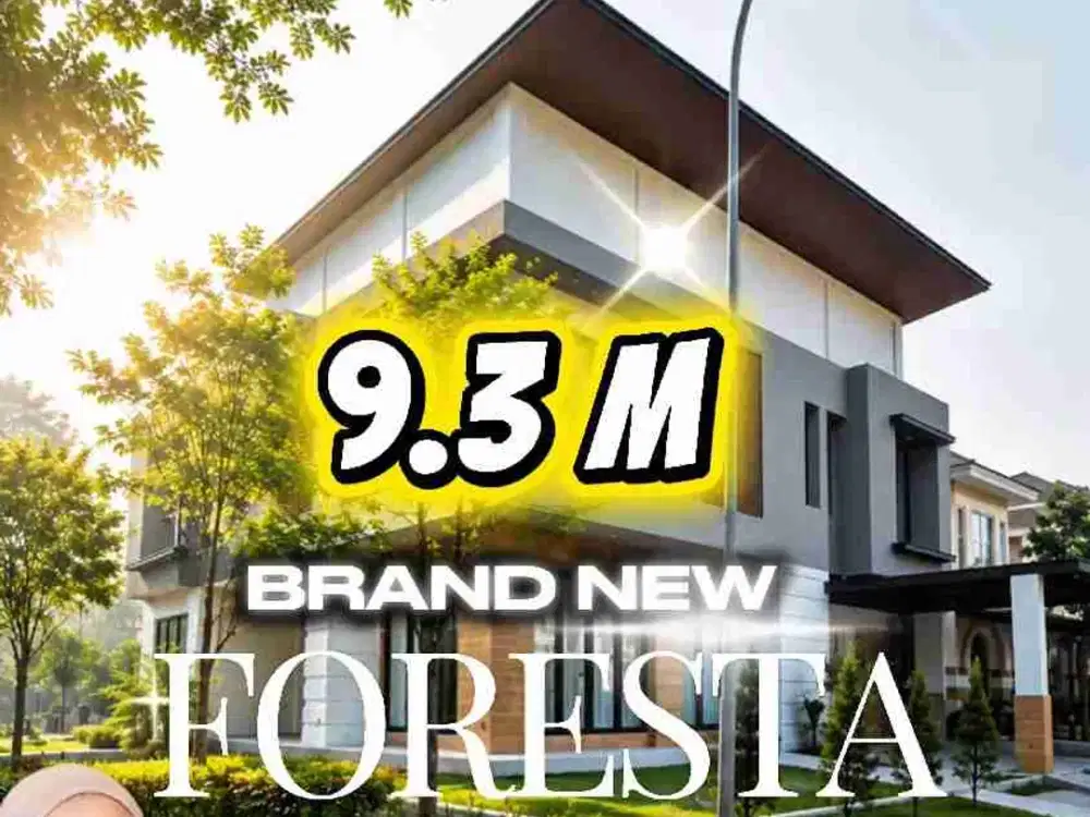 dijual brandnew house di foresta bsd posisi hoek premiu,jarang ada
