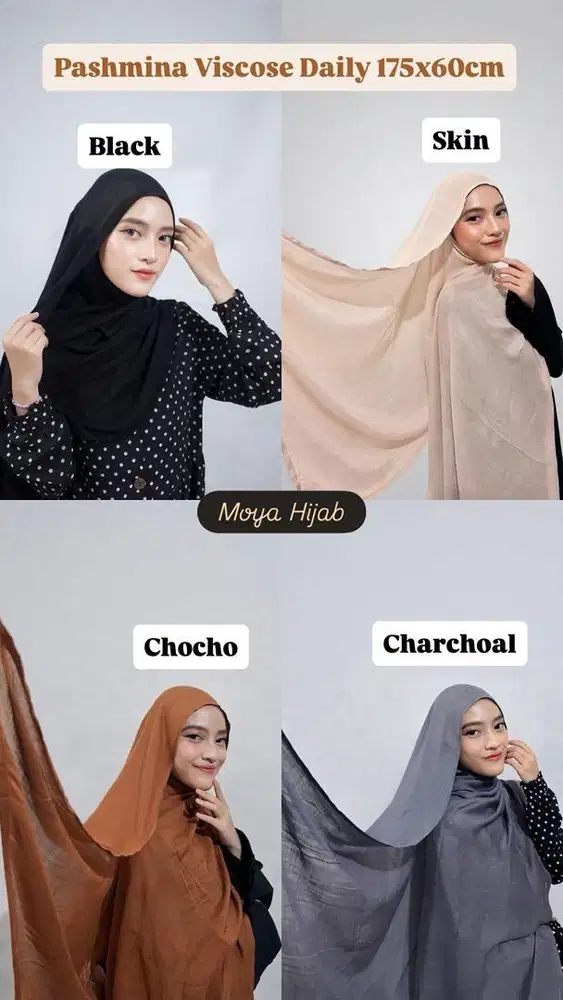 PASHMINA VISCOSE 175x60cm