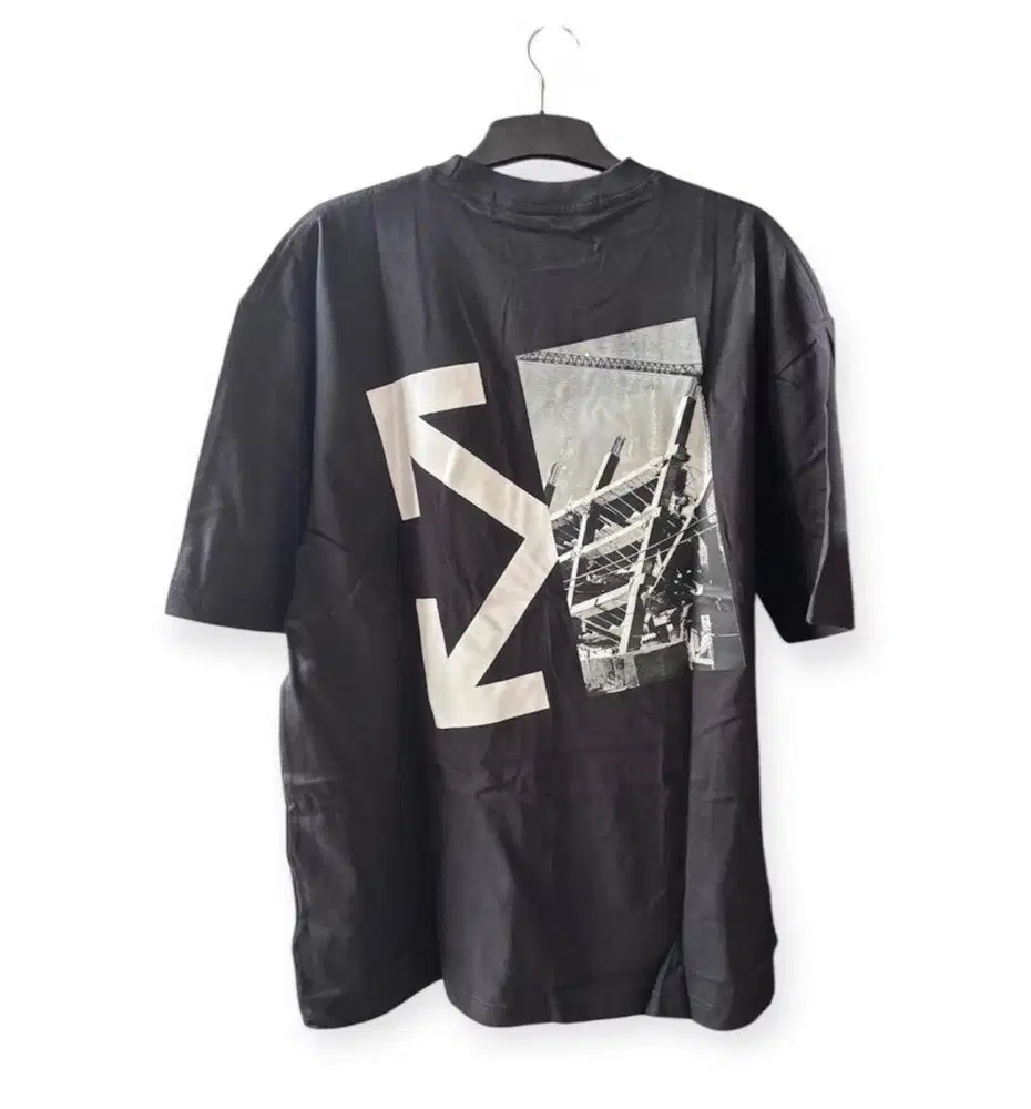 Kaos tshirt oversize preloved bal hitam ow off-white