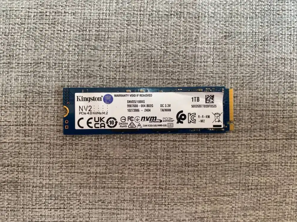 SSD NVMe Kingston 1TB NV2 M.2 PCIe 4.0 NVMe 1TB