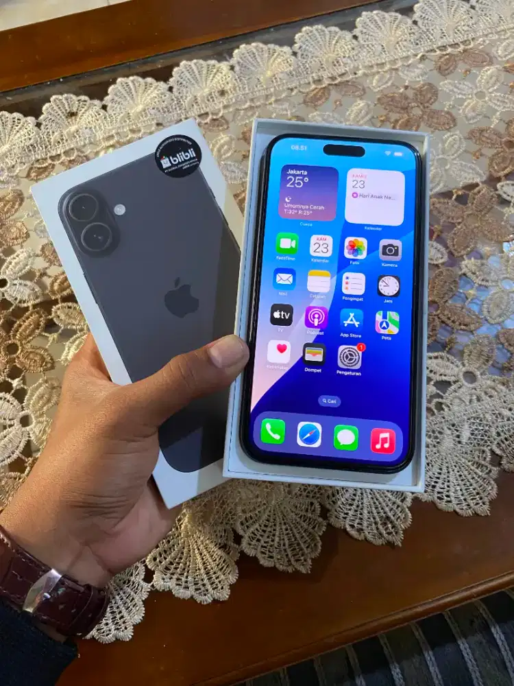 iPhone 16plus(16+)128 resmi Fullset