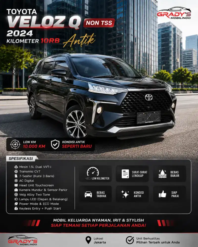 [KM 10rb] Toyota Veloz Q CVT 2024