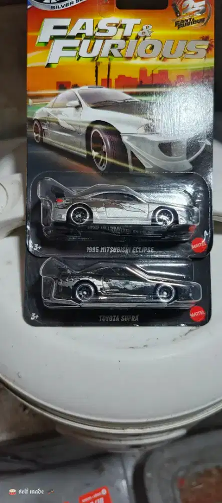 Hotwheels fast and furious toyota supra dan mitsubishi Eclipse