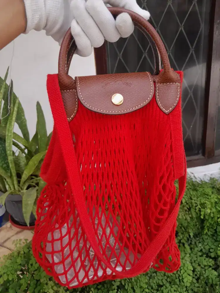 Handle/Shoulder bag Longchamp Le Pliage Red Original
