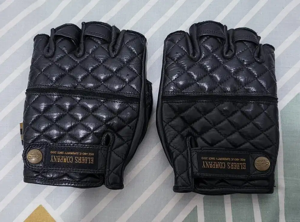 Sarung tangan motor gloves elders company new gasper kulit asli size M