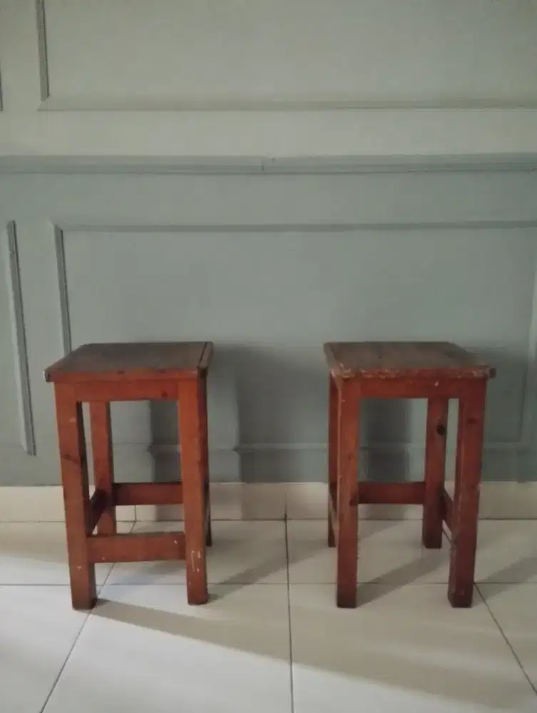 Meja bangku jati belanda