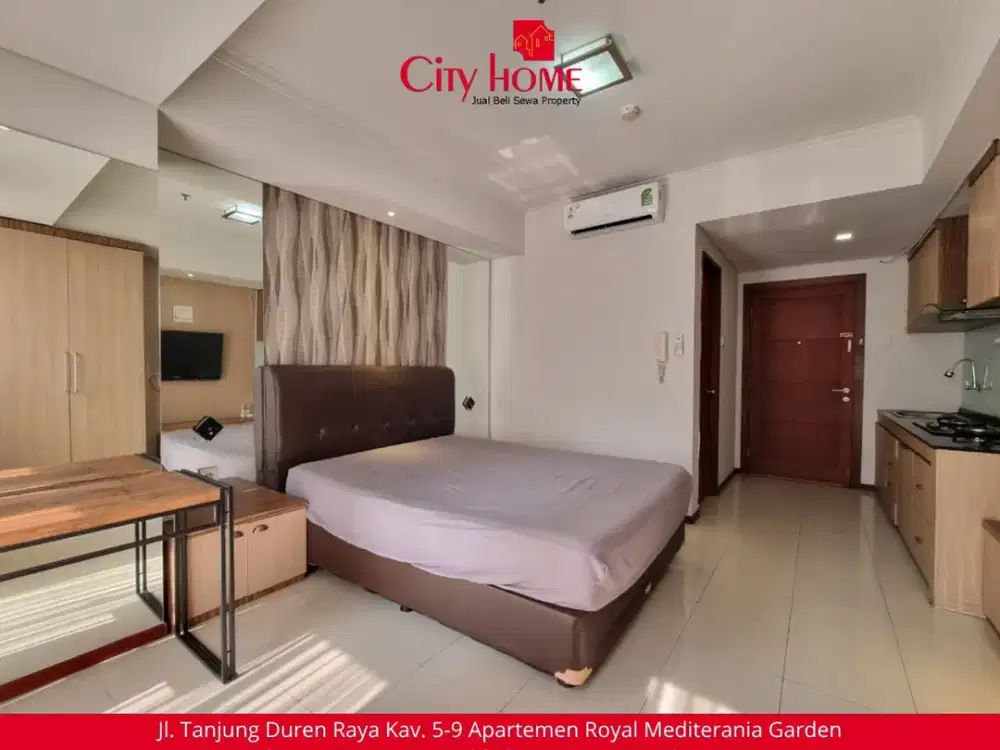Disewakan - Studio Furnished Royal Mediterania Garden Apt at Podomoro City