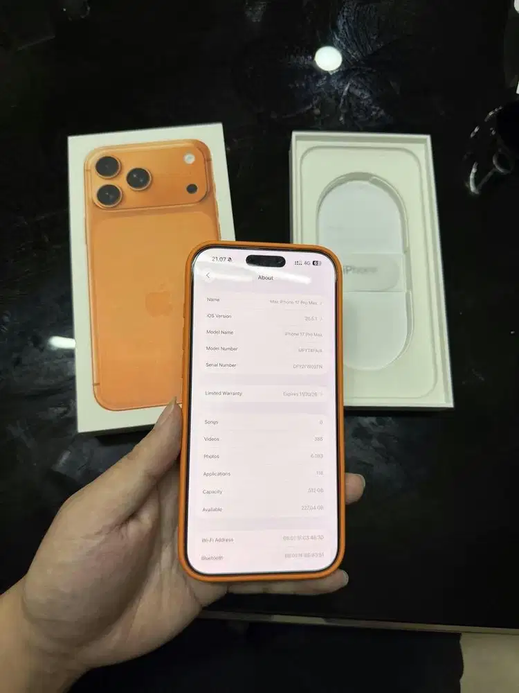 Iphone 17 pro max 512gb Orange