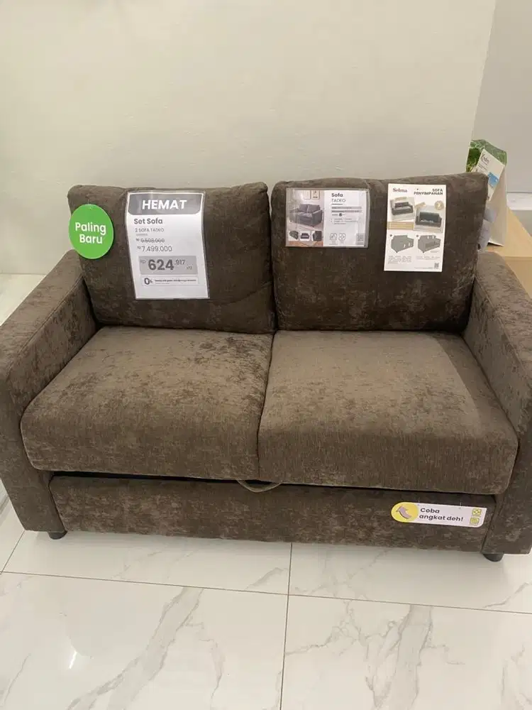PROMO SOFA 2 SEATER STORAGE TADEO SELMA