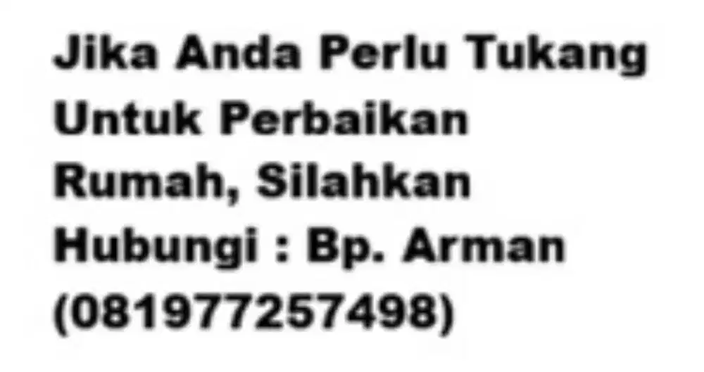 Tukang Bangunan Siap Bekerja