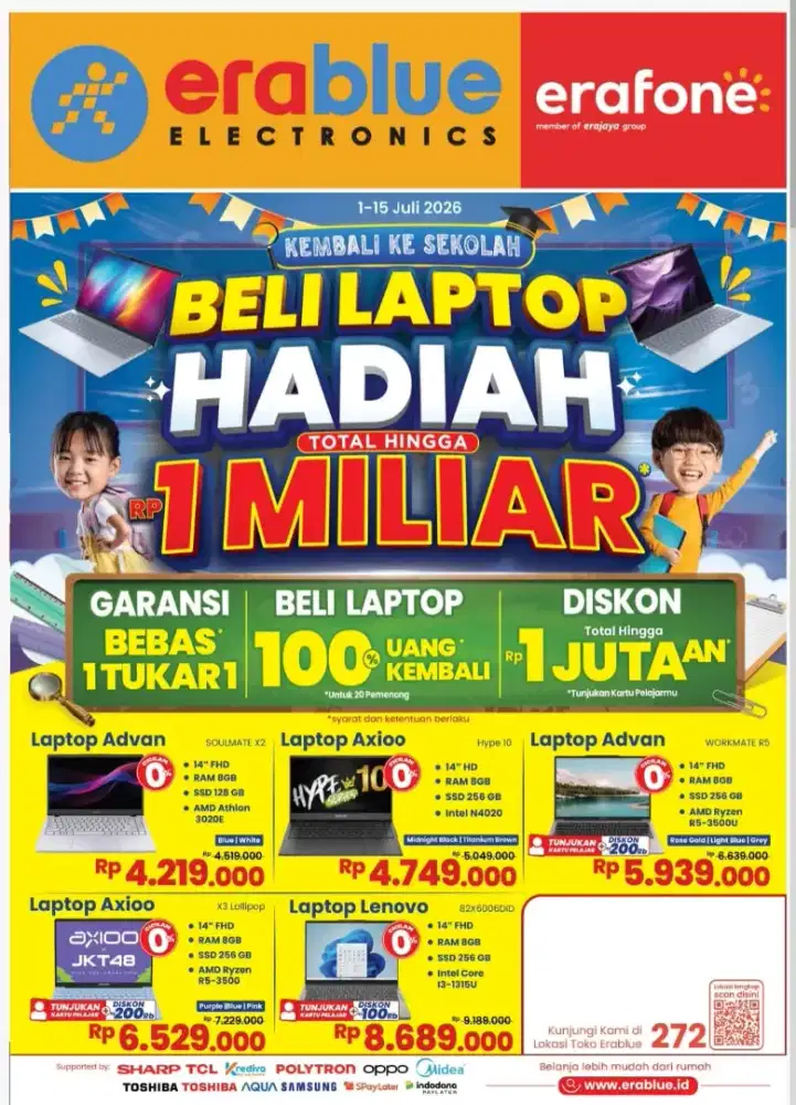 Kembali Ke Sekolah Beli Laptop Cicilan 0%
