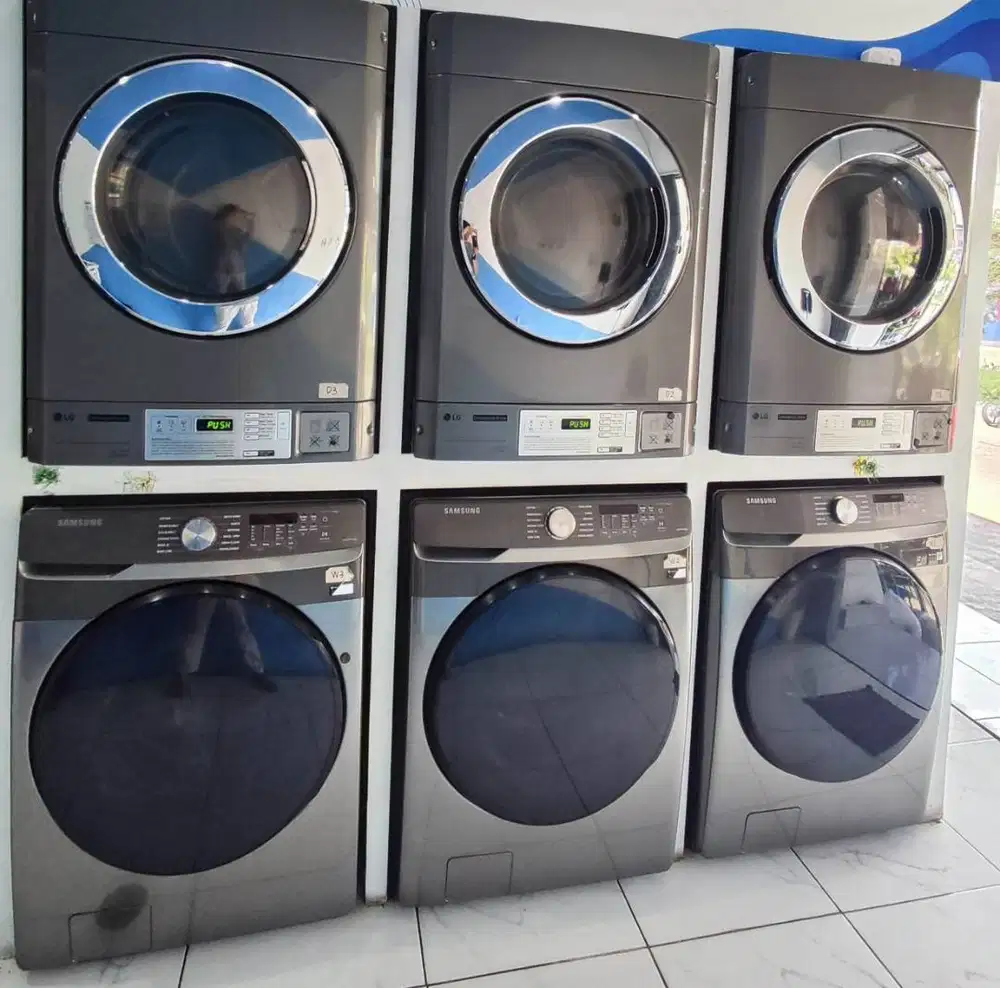 Jual Perlengkapan Laundry (3 unit Washer, 3 unit Dryer dan lainnya)