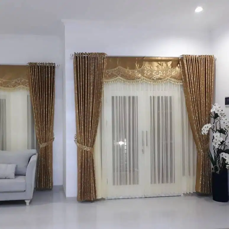 Beli Gorden Blackout Pasang Skat Klinik Hordeng Pintu Gordyn Vitrase