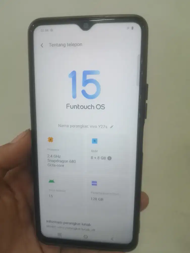 Vivo Y27s 8+8/128 gb