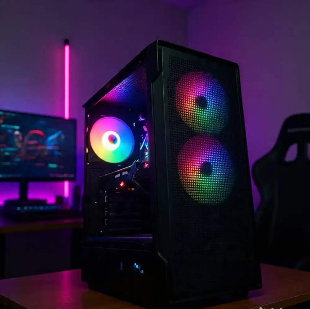 PC Gaming i3 9100F RX 570 4GB 8GB RAM SSD M.2 128GB HDD 500GB | Siap M