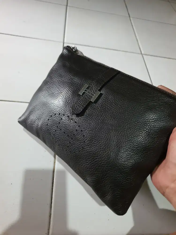 TAS TANGAN HANDBAG CLUTH  HERMES AUTHENTIC UNISEX LIKE NEW
