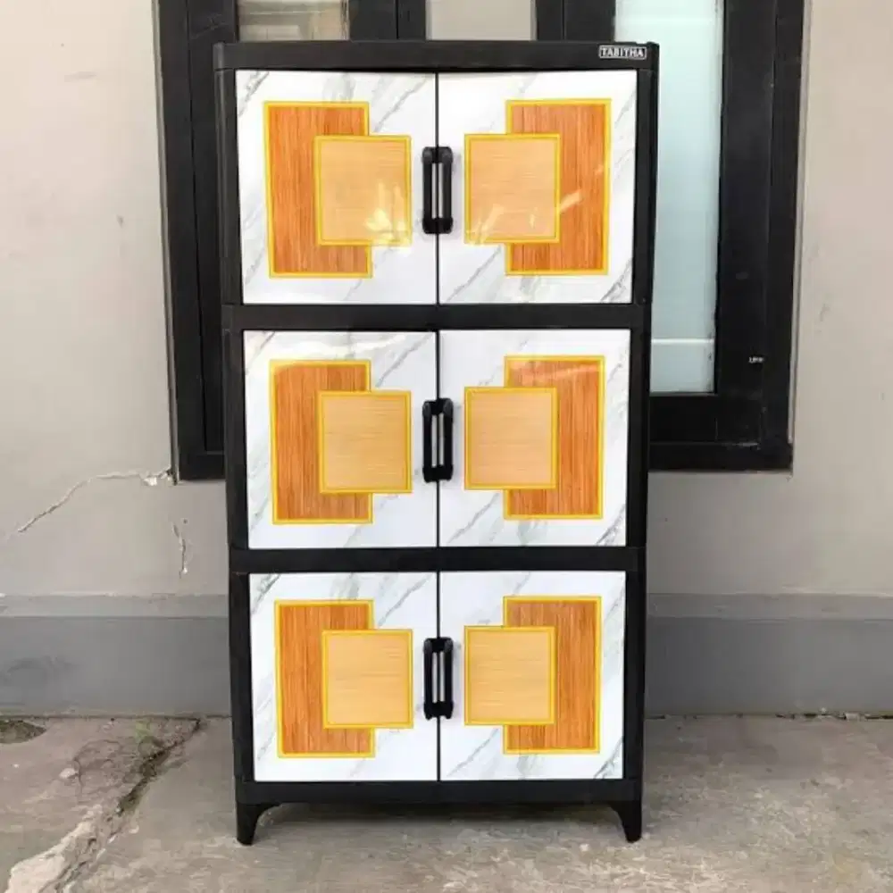 Lemari motif 3 susun