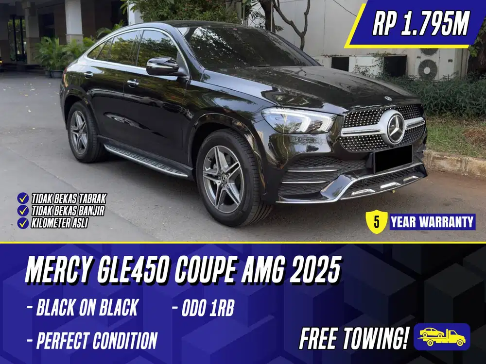 Mercedes Benz GLE450 Coupe AMG 2025 NIK 2023 Black Hitam Mercy