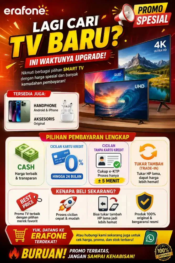 Tv mulai 32 all brand ready
