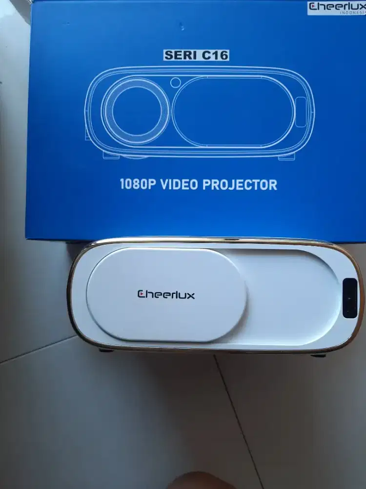 Projector 1080p, Full HD merk Cheerlux 5000 lumens