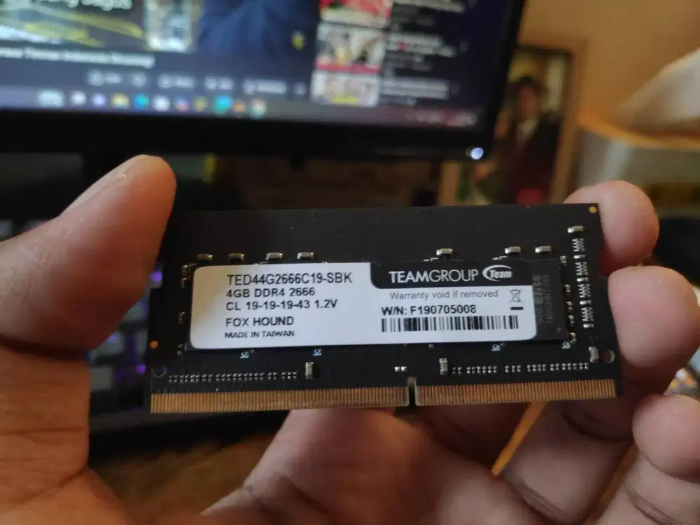 RAM 4 GB DDR4 2666MHz SoDIMM Team Group - NORMAL