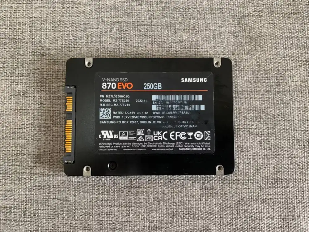 SSD SATA SAMSUNG 870 EVO 250GB