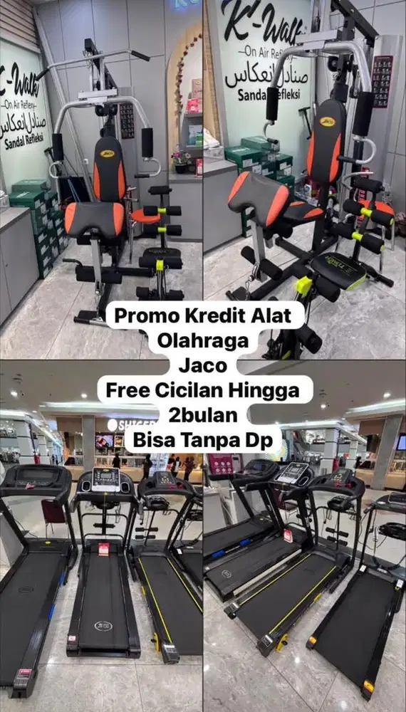 KREDIT ALAT OLAHRAGA BISA , SYARAT HANYA KTP