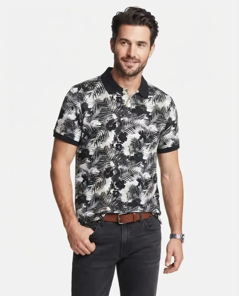 Kaos polo shirt Timberland Flower art colour black Size  S Slimfit