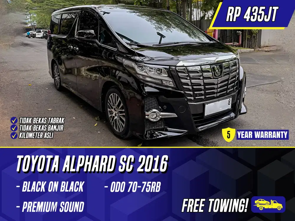 Toyota Alphard SC PS 2016 Black Hitam GSC Premium Sound