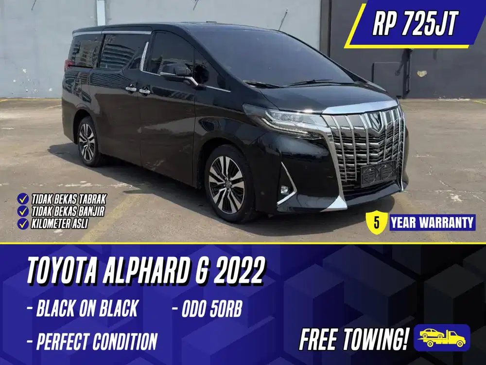 Toyota Alphard G 2022 Black Hitam