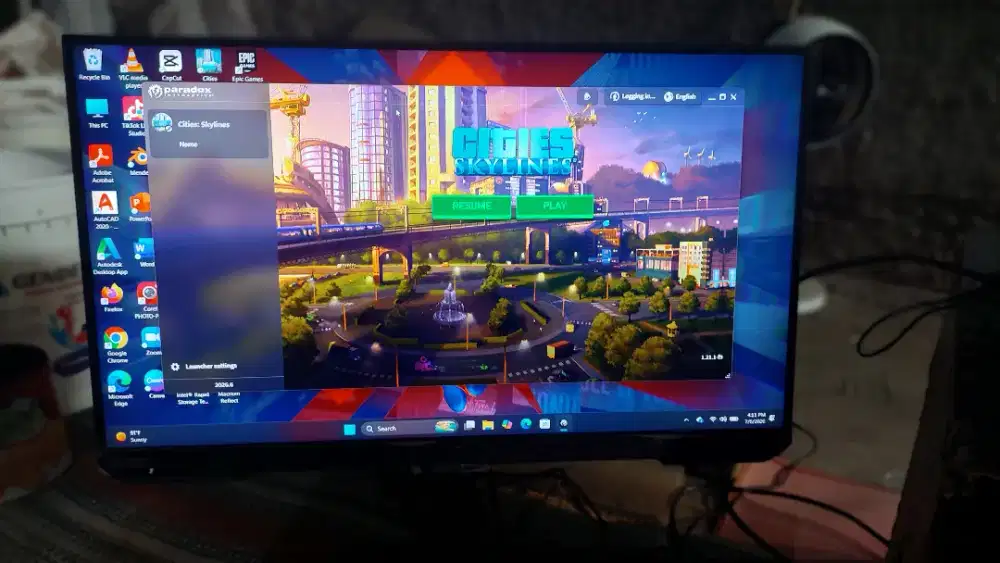 Samsung Odyssey G4 25 IPS 240Hz LS25BG400 Fullset Mulus