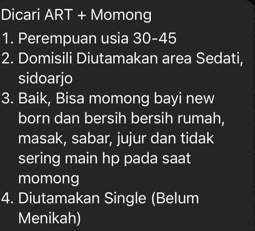 ART Momong Bayi