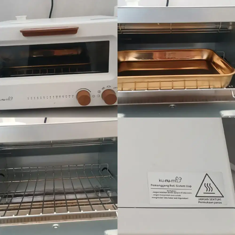 Pemanggang roti/Oven Kurumi sistem uap