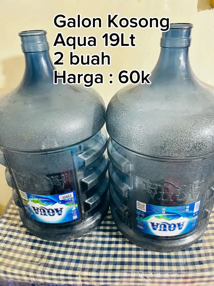 Galon Kosong Aqua 19Lt (2 Galon)