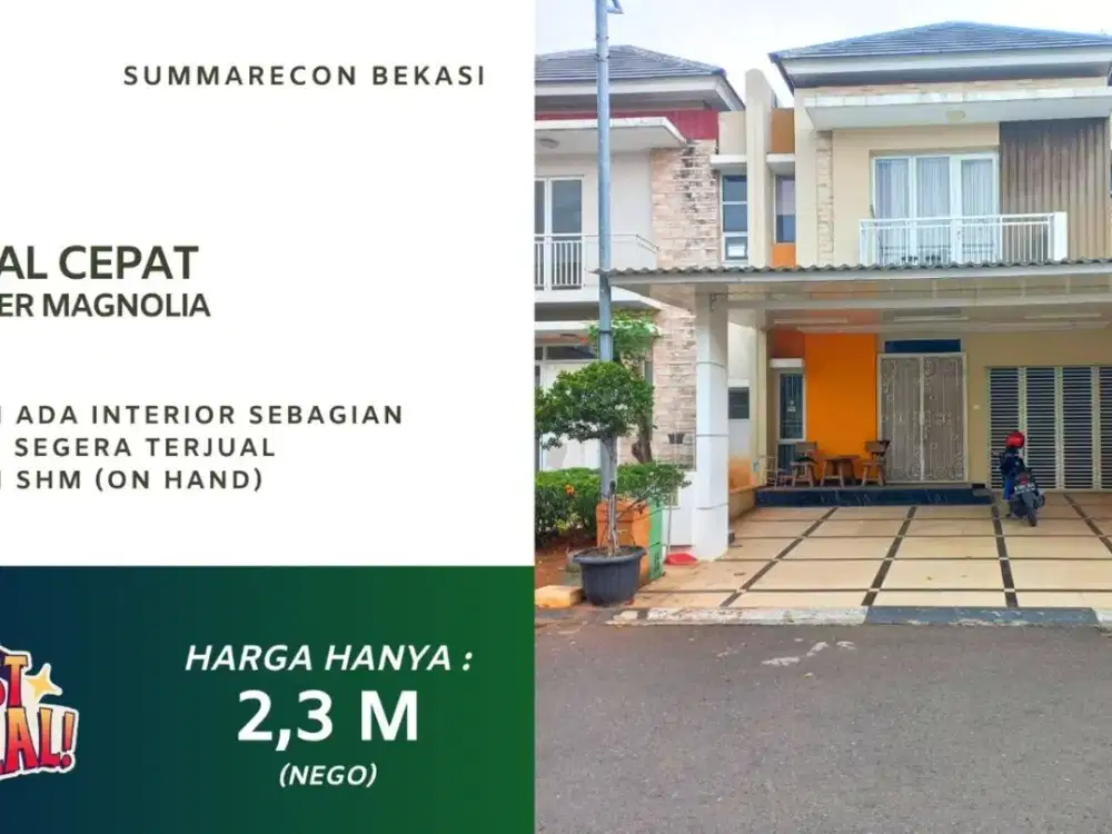 Jual Cepat Summarecon Bekasi Cluster Magnolia