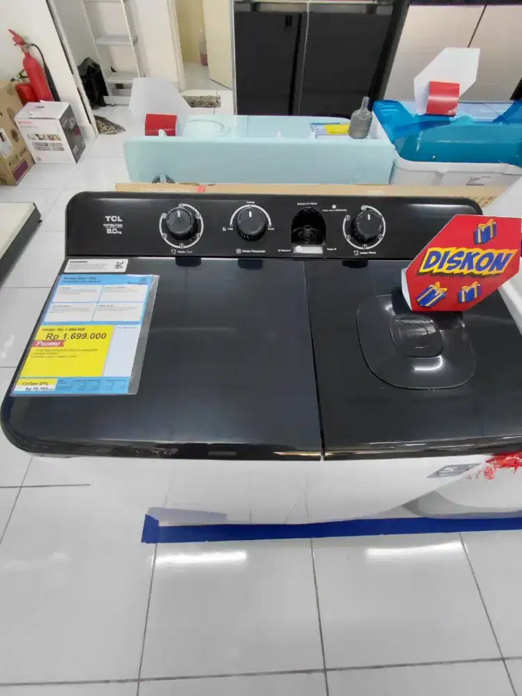 Mesin Cuci TCL 8KG 400 Watt