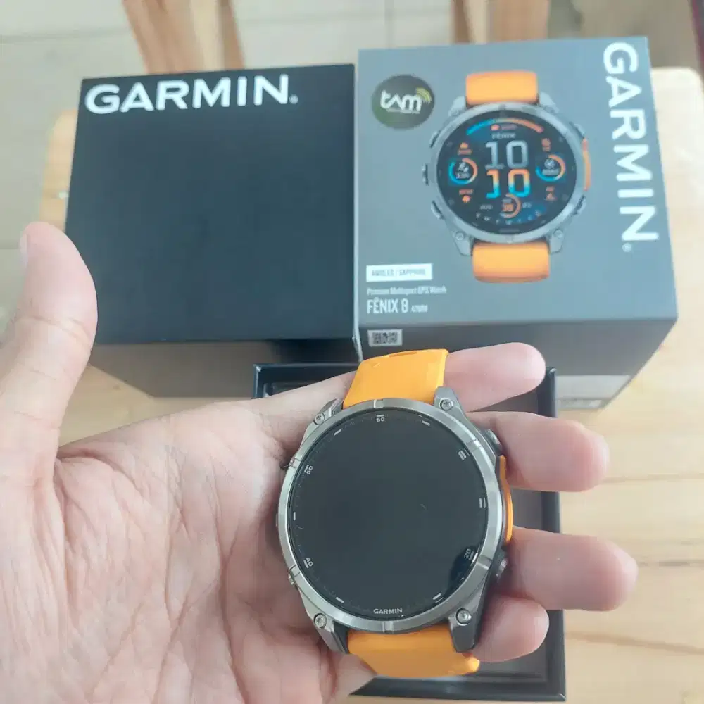 Garmin Fenix 8 47mm Amoled Sapphire Second Resmi