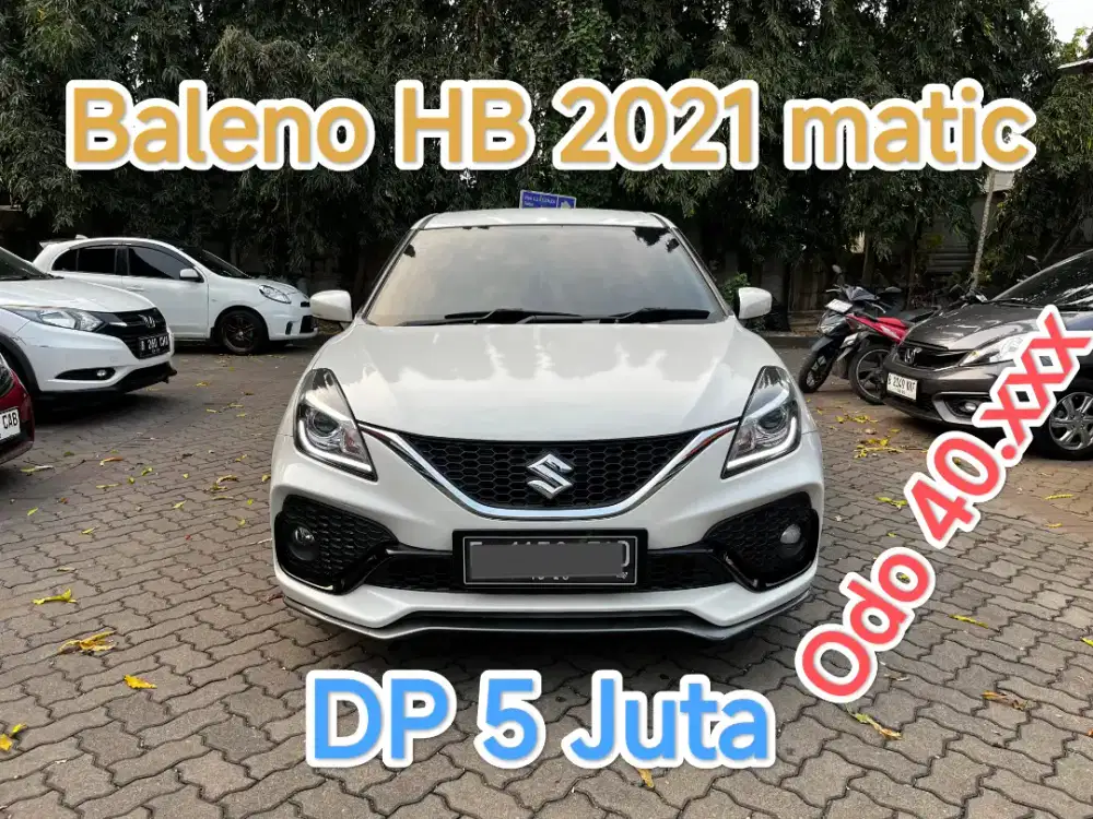 5JT BALENO HB AT 2021 LOW KM 40RB WHITE EDITION !!