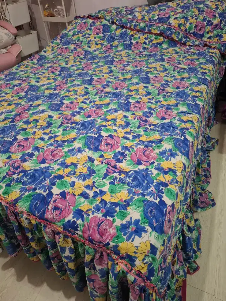 Bed cober tebal bolak balik ukuran 250cm