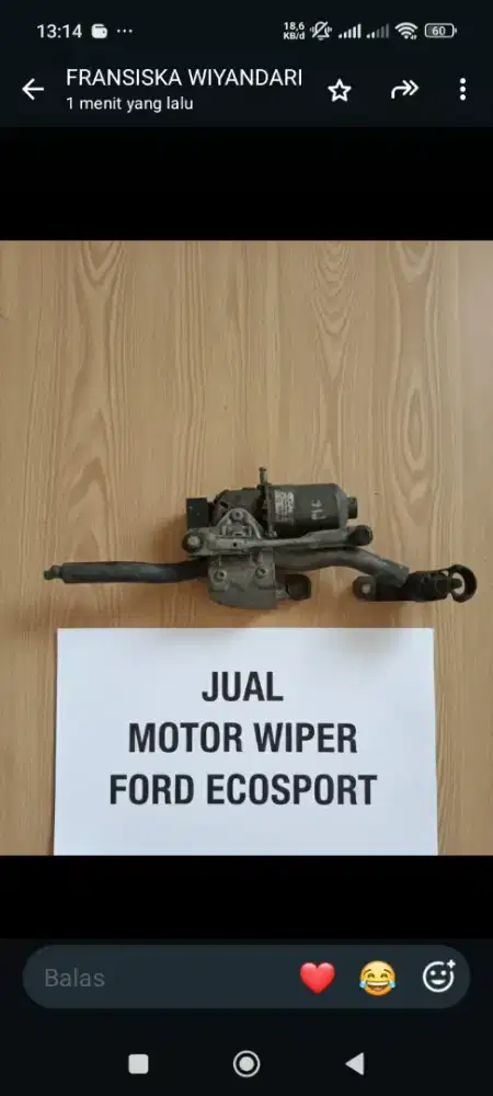 Motor wiper Ford ecospord