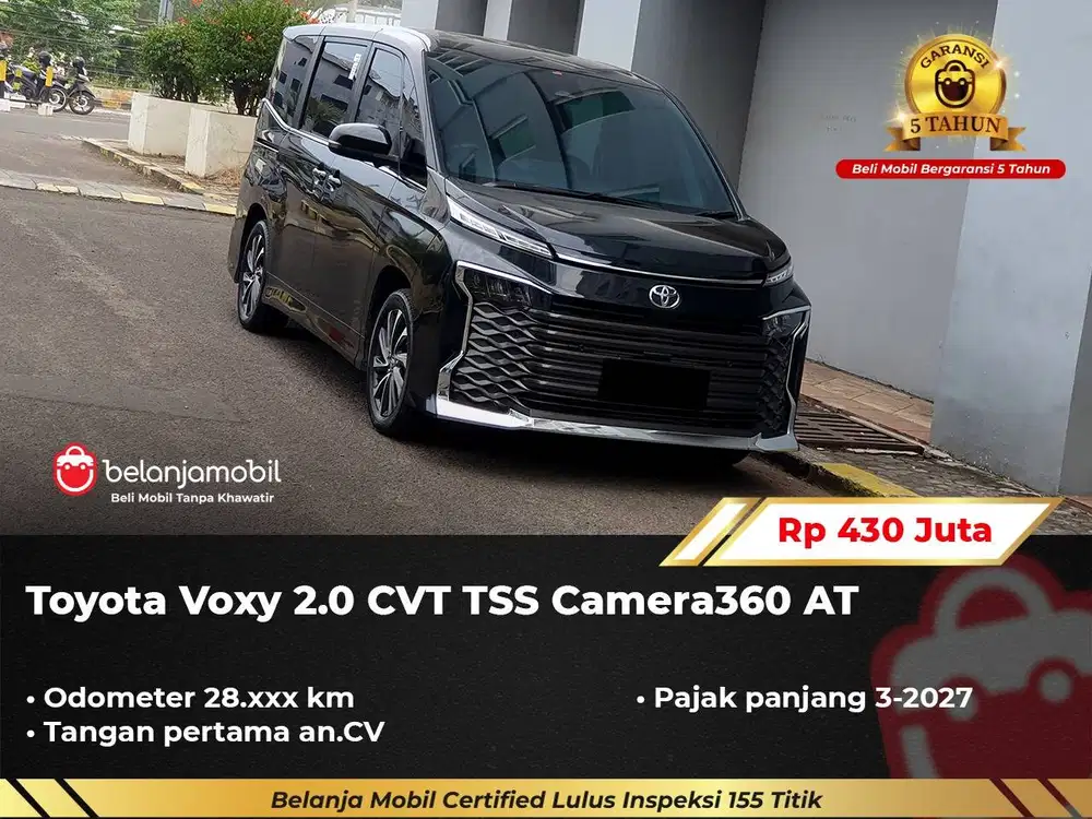 [ GARANSI 5TH ] Toyota Voxy 2.0 CVT TSS Camera360 2024/2025
