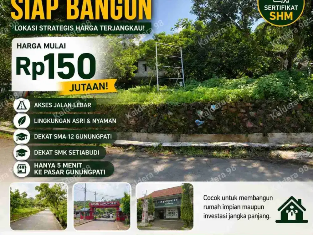 Kavling SHM Mulai Rp150 Jutaan – Dekat SMA 12, SMK Setiabudi & 5 Menit ke Pasar Gunungpati
