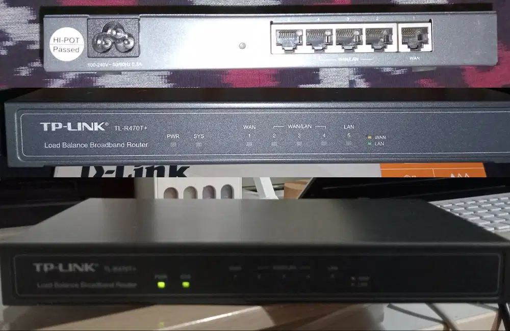 TPLINK TL-R470T+ Load Balance Broadband Router (Second/Bekas)