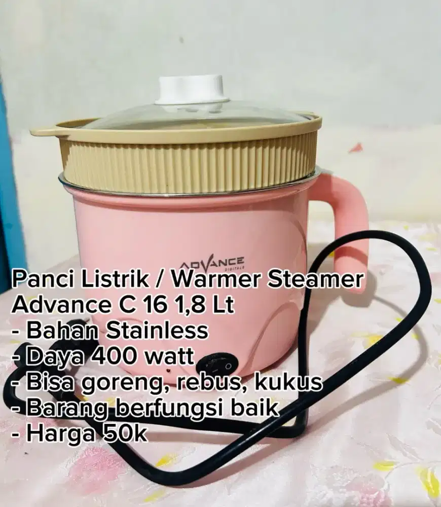 Panci Listrik 1,8 Lt Advance