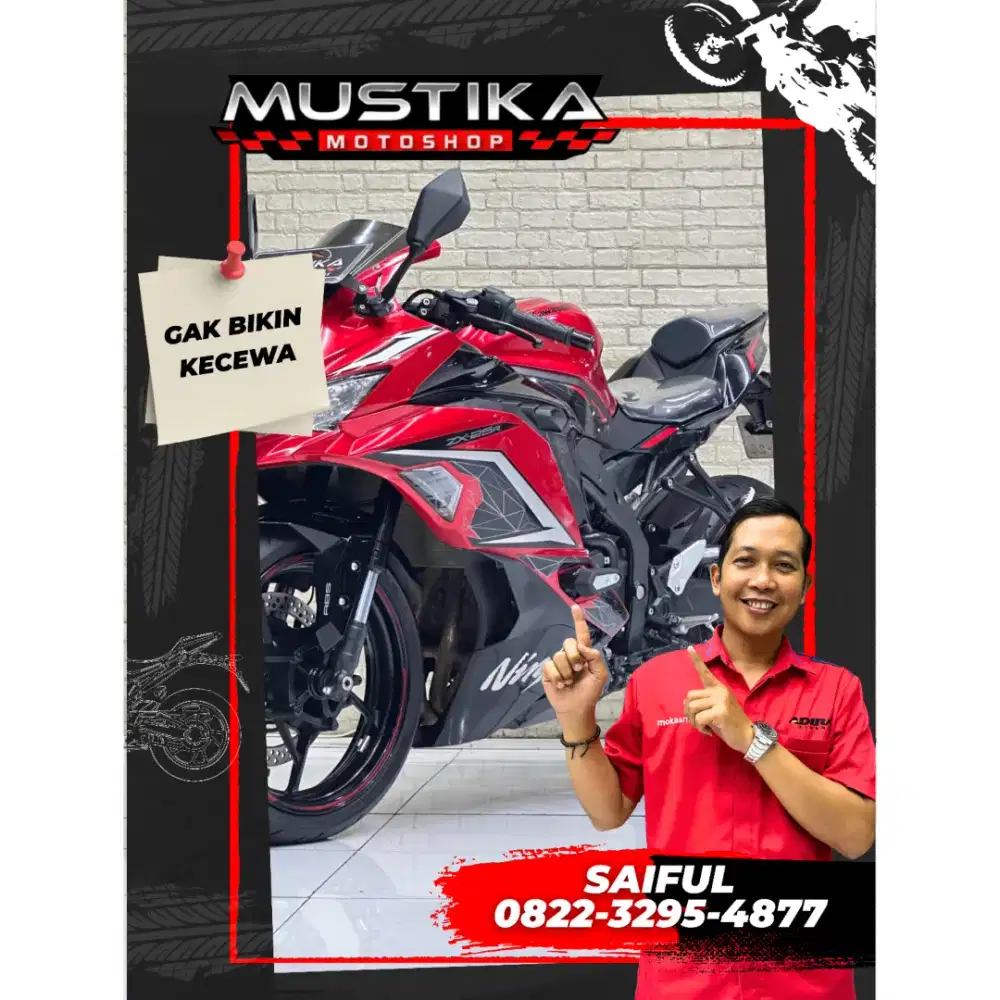 Odo 4rb Istimewa!!Kawasaki ZX25R 2023 Red Candy Bonus Knalpot-Mustika