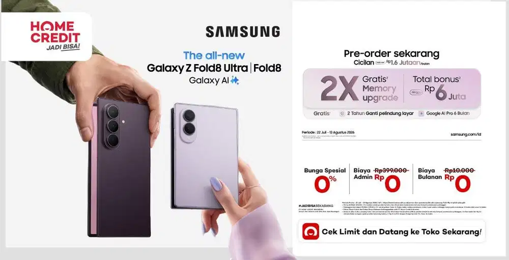 Pre Order Sekarang Fold8 n Flip8 nya